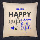 Happy life - Poduszka dekoracyjna Happy life - Poduszka dekoracyjna