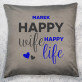 Happy life - Poduszka dekoracyjna Happy life - Poduszka dekoracyjna