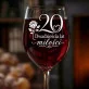 Kieliszek Do Wina Na 20 Rocznicę Ślubu Prezent Dla Kobiety: 20 Lat Miłości Kieliszek Do Wina Na 20 Rocznicę Ślubu Prezent Dla Kobiety: 20 Lat Miłości