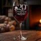 Kieliszek Do Wina Na 20 Rocznicę Ślubu Prezent Dla Kobiety: 20 Lat Miłości Kieliszek Do Wina Na 20 Rocznicę Ślubu Prezent Dla Kobiety: 20 Lat Miłości