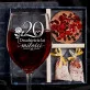Zestaw Prezenowy Z Kieliszkiem Do Wina Na 20 Rocznicę Ślubu: 20 Lat Miłości