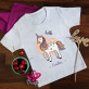 Hello unicorn - Koszulka z nadrukiem dla dziecka