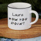 How you doin - Kubek ceramiczny z czarnym rantem How you doin - Kubek ceramiczny z czarnym rantem