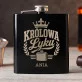 Piersiówka Z Grawerem Dla Kobiety Prezent Dla Kobiety: Królowa Łyku