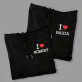 I heart imię - Bluzy dla par