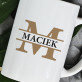Inicjał z imieniem - kubek personalizowany Inicjał z imieniem - kubek personalizowany