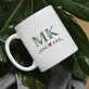Inicjały floral - kubek personalizowany Inicjały floral - kubek personalizowany