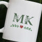 Inicjały floral - kubek personalizowany Inicjały floral - kubek personalizowany