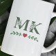 Inicjały floral - kubek personalizowany Inicjały floral - kubek personalizowany
