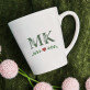 Inicjały floral - kubek personalizowany Inicjały floral - kubek personalizowany