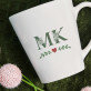Inicjały floral - kubek personalizowany Inicjały floral - kubek personalizowany