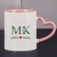 Inicjały floral - kubek personalizowany Inicjały floral - kubek personalizowany