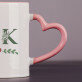 Inicjały floral - kubek personalizowany Inicjały floral - kubek personalizowany