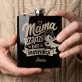 Piersiówka z Grawerem Na Dzień Mamy Prezent Dla Mamy Kobiety: Mama Rządzi Bez