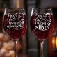 Dwa Kieliszki Do Wina Na 5 Rocznicę Ślubu Prezent Dla Pary: Pięć Lat Razem Dwa Kieliszki Do Wina Na 5 Rocznicę Ślubu Prezent Dla Pary: Pięć Lat Razem