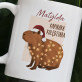 Kapibara kolędziara - Personalizowany Kubek