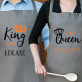King & Queen - Zestaw dwóch fartuchów kuchennych