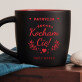 Kocham cię 2 - Czarny kubek ceramiczny