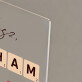 Kocham cię scrabble - Wydruk na szkle akrylowym z podstawką Kocham cię scrabble - Wydruk na szkle akrylowym z podstawką