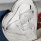 Komunia Święta - Matka Boska - Srebrny Obrazek z Grawerem