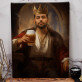 Król z piwem - Królewski portret