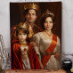Królewscy rodzice z synem - Królewski portret Królewscy rodzice z synem - Królewski portret
