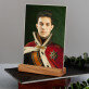 Królewski Portret - Król - Wydruk na szkle akrylowym z podstawką