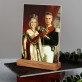Królewski Portret - Para Królewska - Wydruk na szkle akrylowym z podstawką