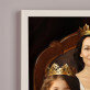 Królowa mama z dziećmi - Królewski portret