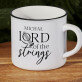 Lord of the strings - Kubek ceramiczny z czarnym rantem Lord of the strings - Kubek ceramiczny z czarnym rantem
