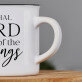 Lord of the strings - Kubek ceramiczny z czarnym rantem Lord of the strings - Kubek ceramiczny z czarnym rantem