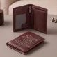 Portfel Skórzany Dla Myśliwego Prezent Dla Mężczyzny: Retro Emblemat Myśliwski Portfel Skórzany Dla Myśliwego Prezent Dla Mężczyzny: Retro Emblemat Myśliwski