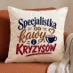 Poduszka Dekoracyjna Dla Koleżanki Z Pracy Prezent Dla Kobiety: Kawa I Kryzysy Poduszka Dekoracyjna Dla Koleżanki Z Pracy Prezent Dla Kobiety: Kawa I Kryzysy
