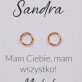 Mam ciebie, mam wszystko - Pozłacane kolczyki kółka Mam ciebie, mam wszystko - Pozłacane kolczyki kółka