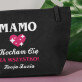 Mamo kocham cię za wszystko - Damska kosmetyczka czarna