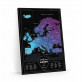MAPA ZDRAPKA EUROPA Travel Map™ Black Europe
