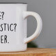 Me sarcastic - Kubek ceramiczny z czarnym rantem