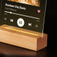 Miłosna piosenka spotify - Wydruk na szkle akrylowym z podstawką led
