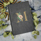 Monogram kwiaty - notatnik A5 z nadrukiem Monogram kwiaty - notatnik A5 z nadrukiem