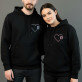 Monogram serduszko - Bluzy dla par Monogram serduszko - Bluzy dla par