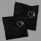 Monogram serduszko - Bluzy dla par Monogram serduszko - Bluzy dla par