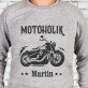 Motoholik - Bluza męska bez kaptura