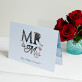 Mr&Mrs - kartka z życzeniami