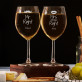 Mr&Mrs right - Dwa Grawerowane Kieliszki do wina