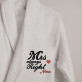 Mr & Mrs right -  Szlafroki białe dla par