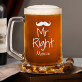 Mr & Mrs Right - Zestaw kufel i kieliszek do wina