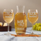 Mr&Mrs - Zestaw grawerowana karafka i dwa kieliszki do wina Mr&Mrs - Zestaw grawerowana karafka i dwa kieliszki do wina
