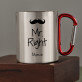 Mr. Right - Kubek metalowy z karabińczykiem