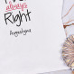 Mrs always right - Koszulka damska z nadrukiem