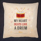 My heart beats like a drum - Poduszka dekoracyjna